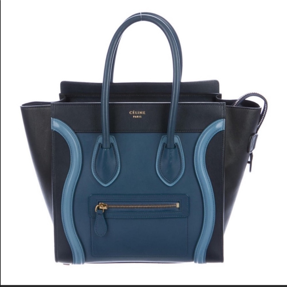 SOLD ON OTHER APP Celine Blue Multi Micro Tote - Picture 3 of 16